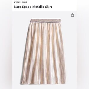 Kate Spade Metallic Gold skirt